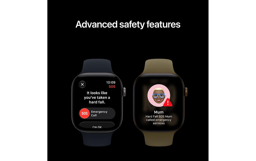 Miniaturbild: Apple Watch S12 42 mm GPS Black Aluminium, Black Sportband M/L
