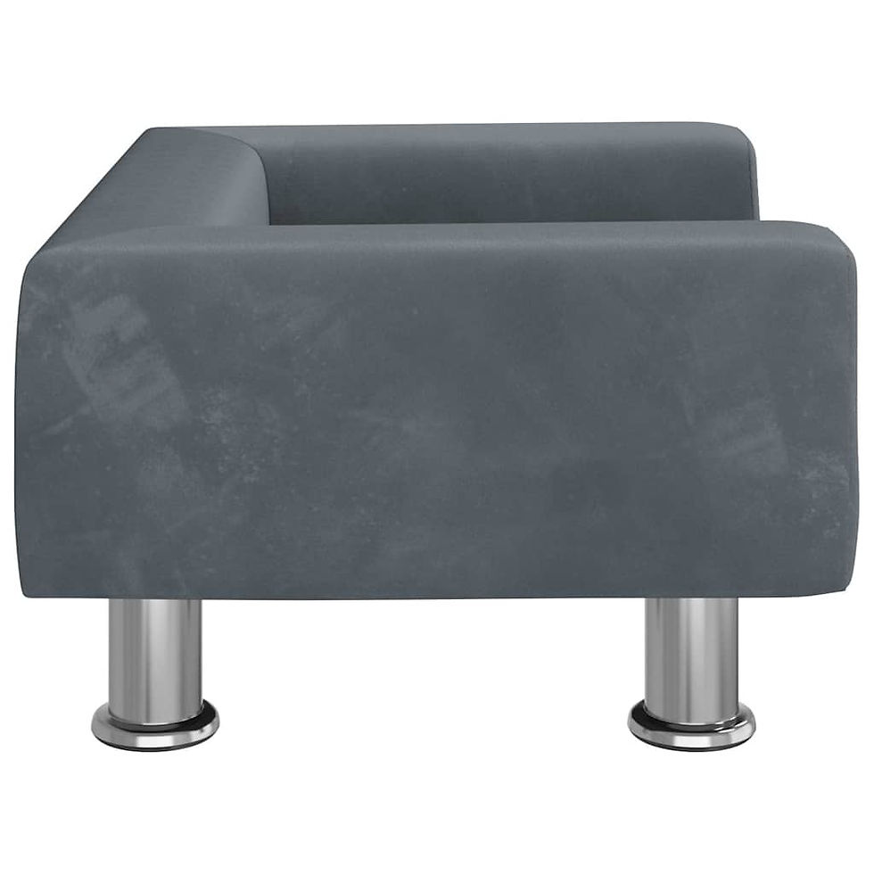 Miniaturbild: Kindersofa Dunkelgrau 50x40x26,5 cm Samt