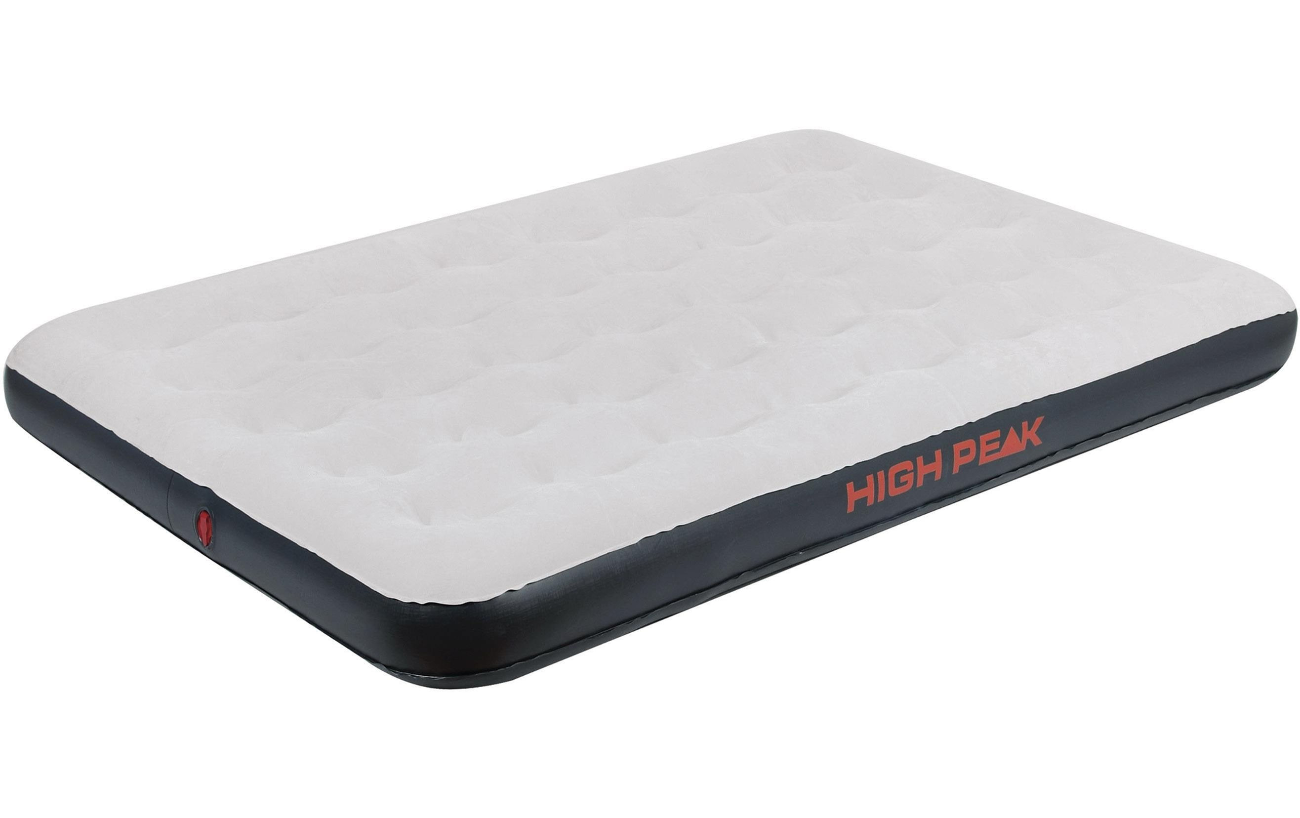 High Peak Luftbett Double, 197 x 138 x 20 cm – lightgrey-darkgrey