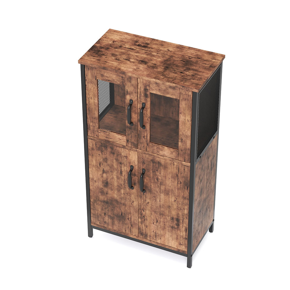 Miniaturbild: Schrank Vitrine Vintage BONITA 60 x 108 cm