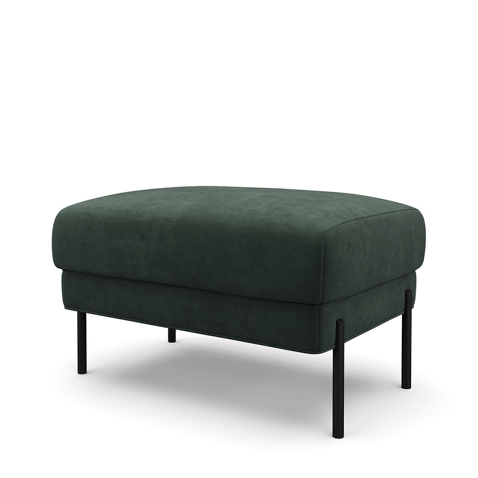 Miniaturbild: Dunkelgrüne Ottomane passend zum ATTILA Sofa Set