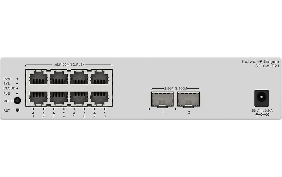 Miniaturbild: Huawei eKit PoE+ Switch eKitEngine S210 Series S210-8LP2J 10 Port