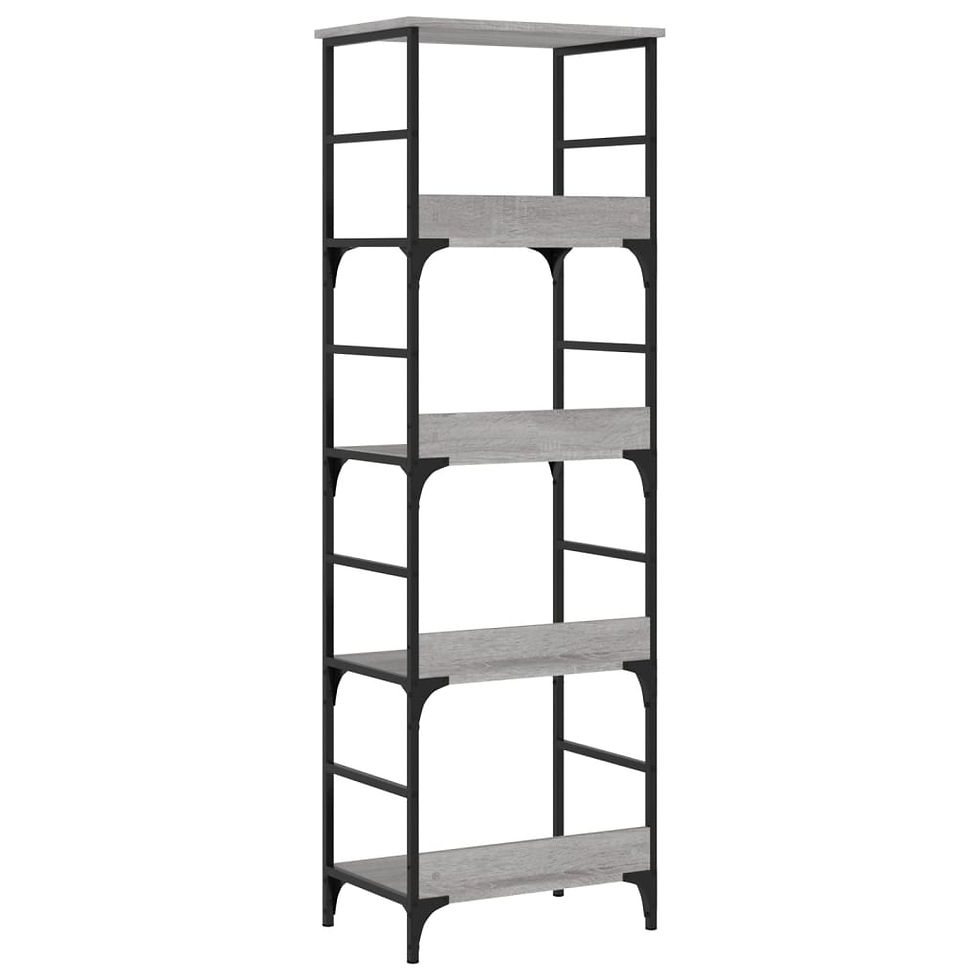 Miniaturbild: Bücherregal Grau Sonoma 50x33x153 cm Holzwerkstoff
