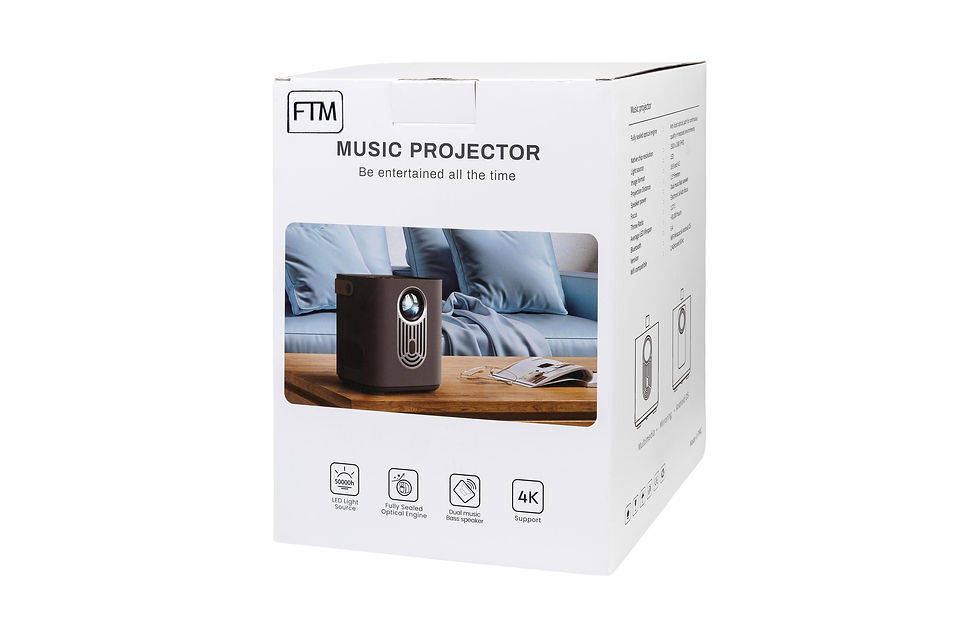 Miniaturbild: FTM Projektor Pro – 300 ANSI-Lumen, 5000:1, Wifi6 Dual, 16:9,