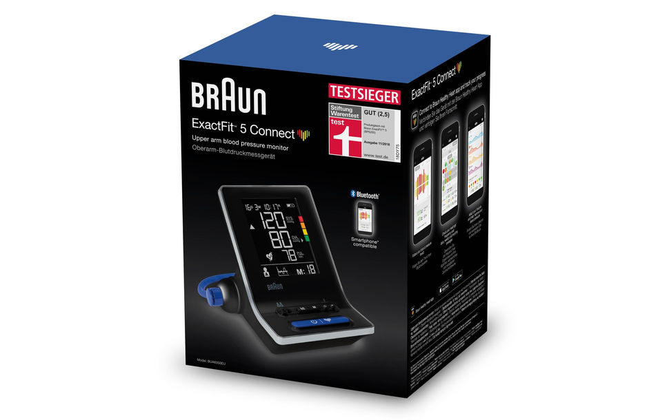 Miniaturbild: Braun Blutdruckmessgerät ExactFit 5 Connect BUA 6350 – Oberarm, BUA 6350