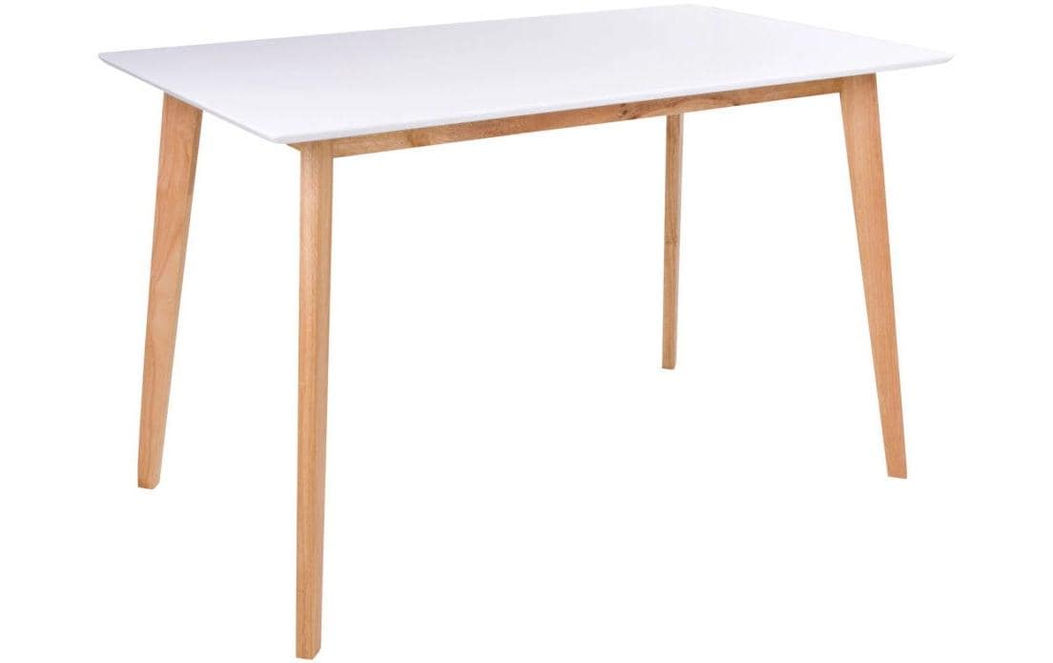 House Nordic Tisch Vojens 120 x 75 cm, Weiss/Braun