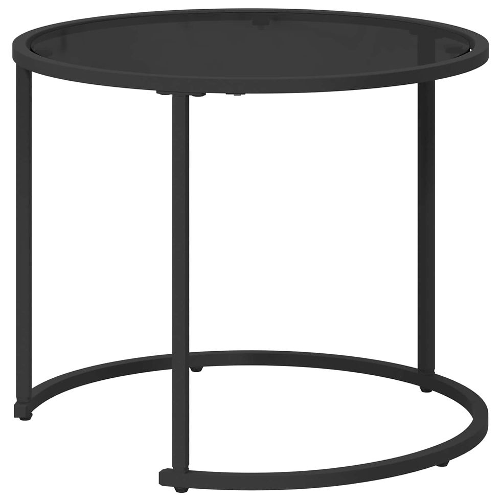 Miniaturbild: Kaffeetisch Set 2 stk. 55 x 55 x 45 cm Stahl