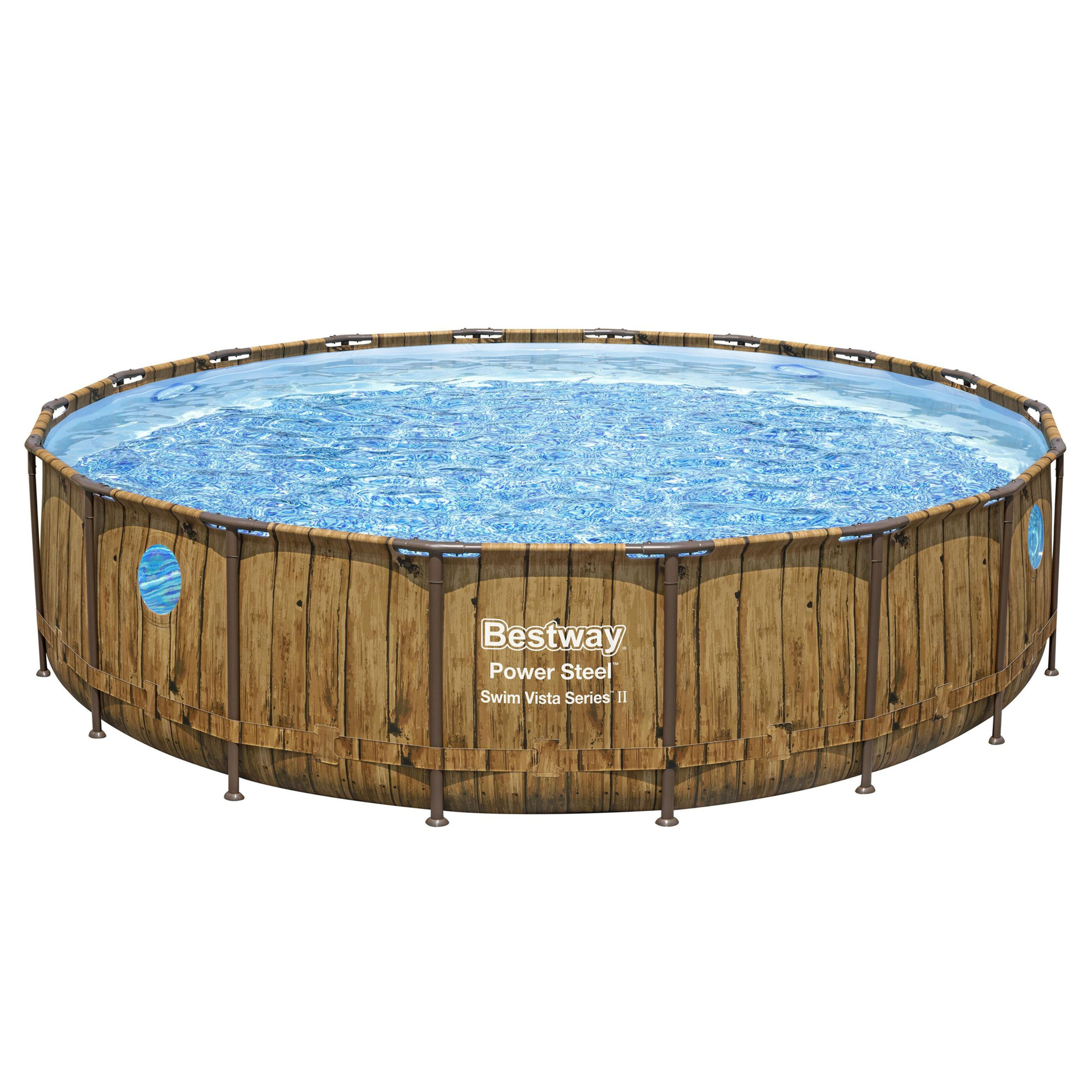 Bestway Pool Holz-Optik 549 x 122 cm