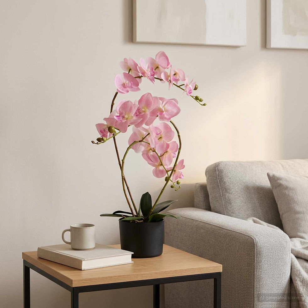 Miniaturbild: Künstliche Orchideenpflanze mit Topf Rosa 45 x 15 x 65 cm