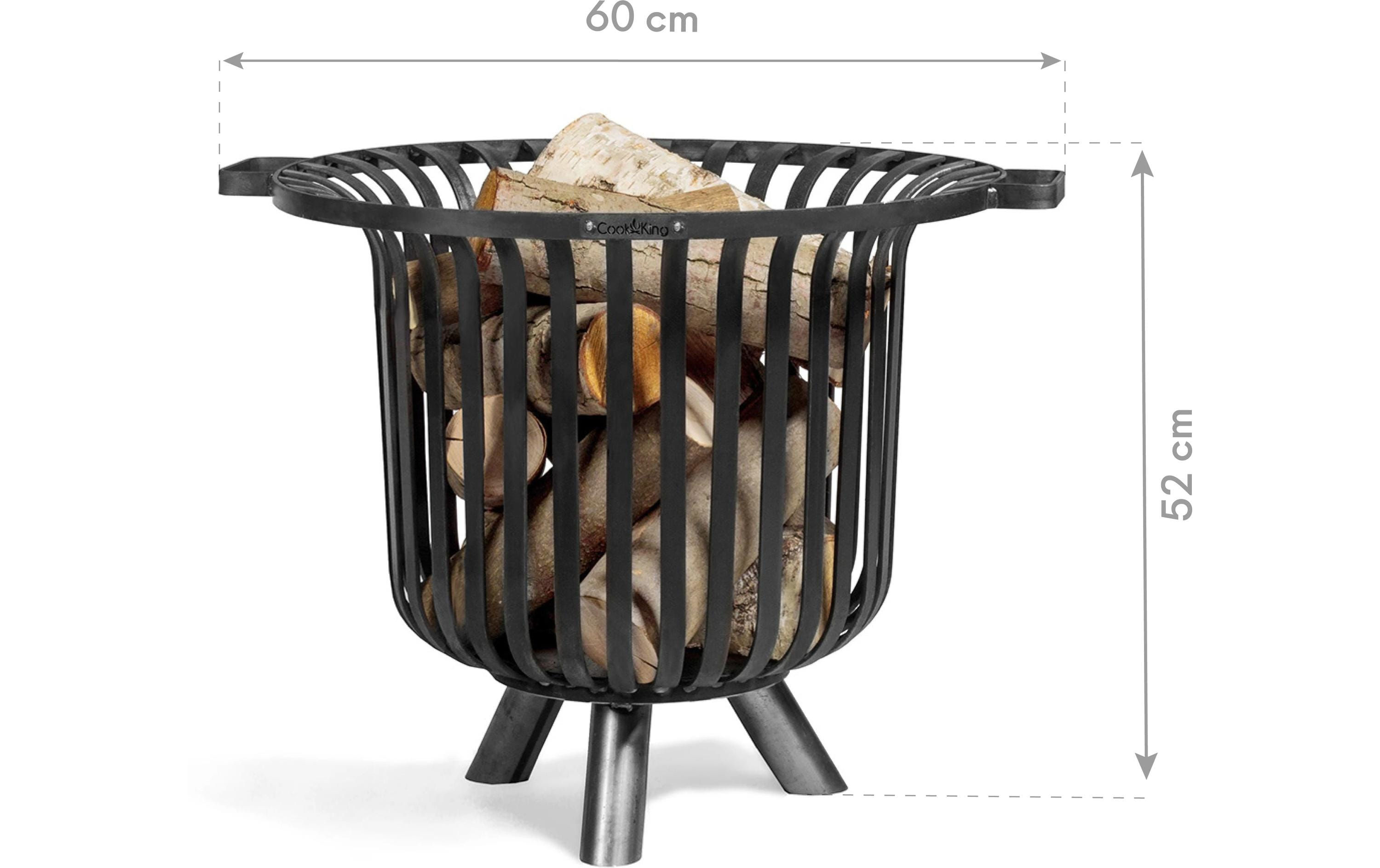 COOK KING Feuerstelle Verona 60 – 60x60x52cm