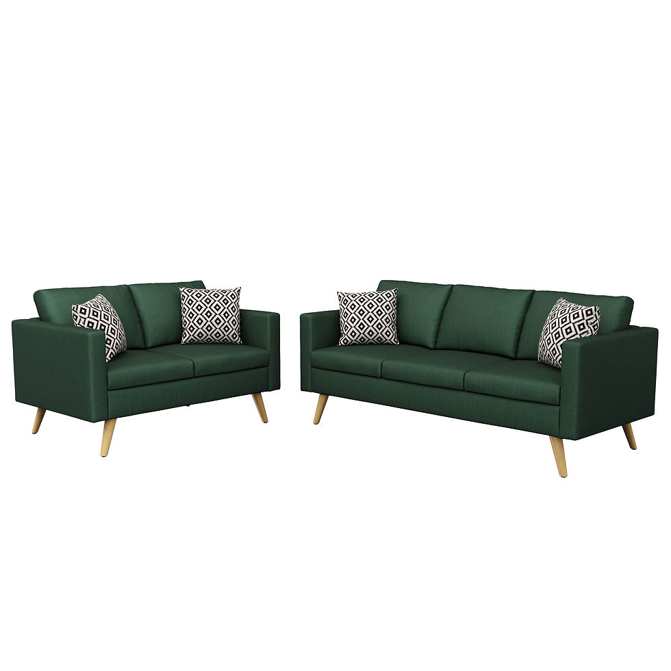 Dunkelgrünes BLAIR Sofa Set mit 2-Sitzer und 3-Sitzer