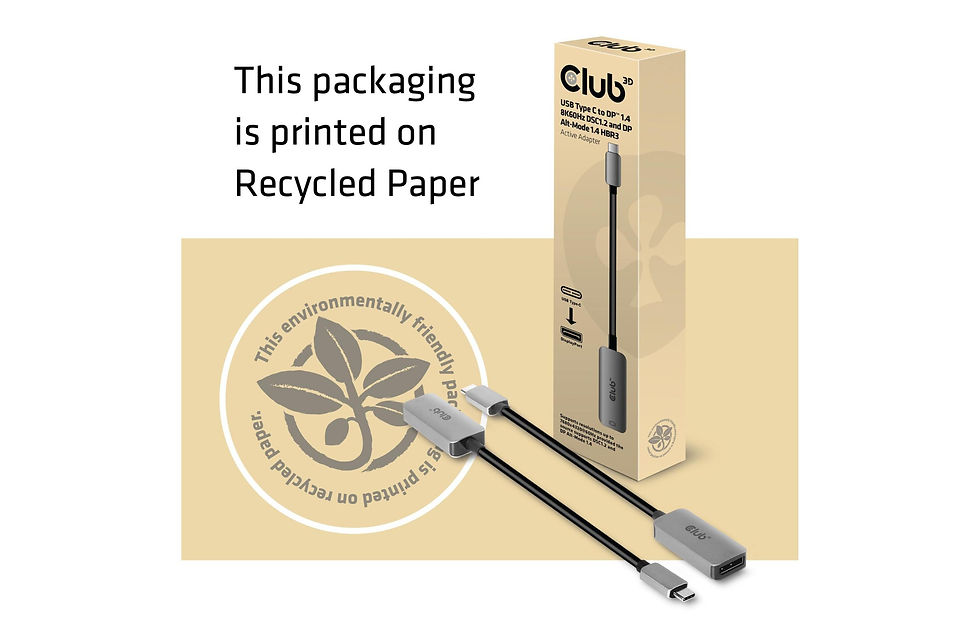 Miniaturbild: Club 3D Adapter USB Type C – DisplayPort 1.4