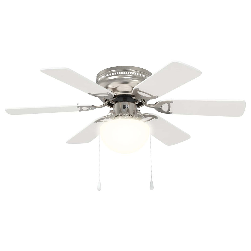 Miniaturbild: Deckenventilator mit Licht Ø 82 cm Weiß