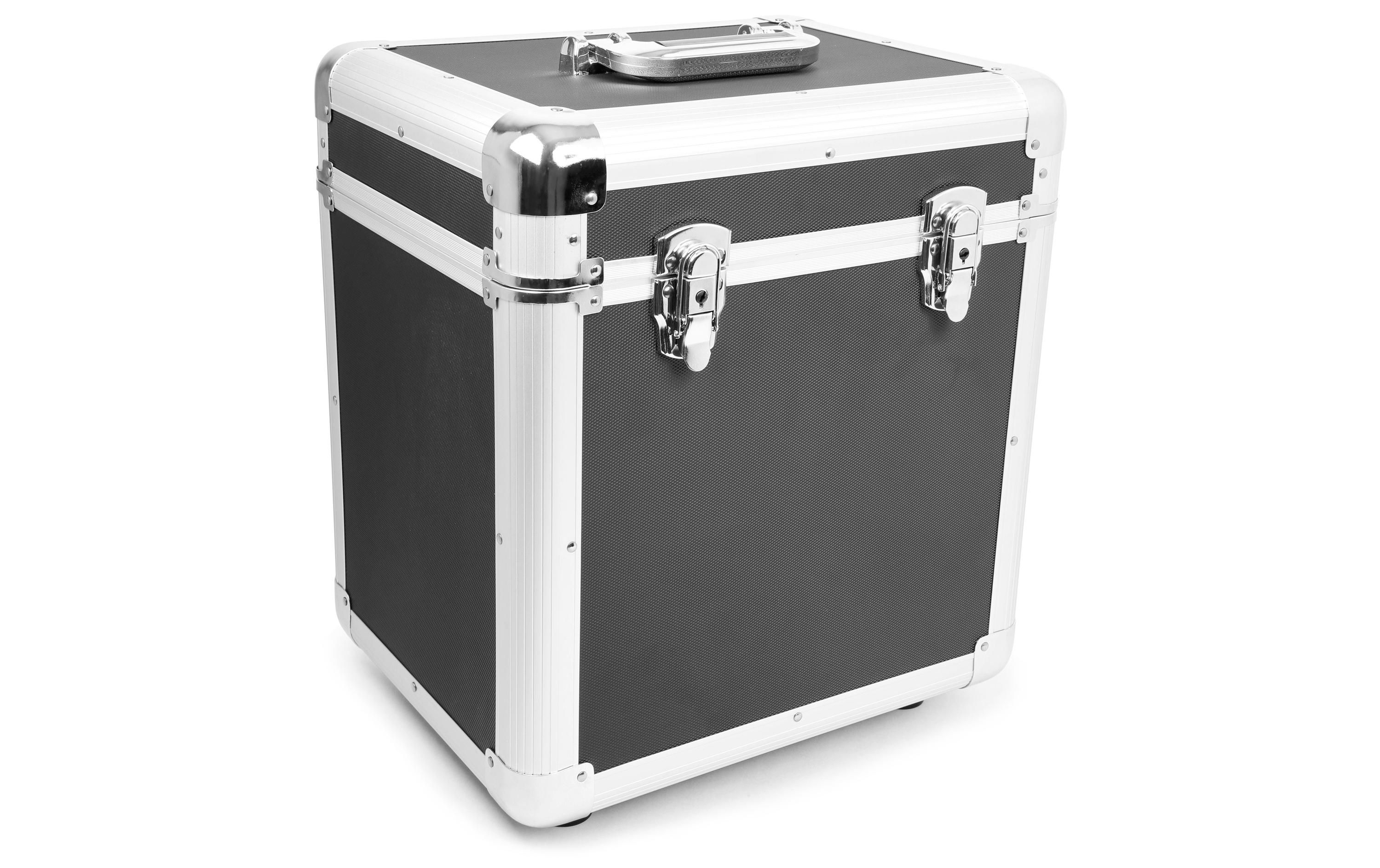 Power Dynamics Transportcase RC100 Schwarz – 12 Vinyl Plattenkoffer, schwarz