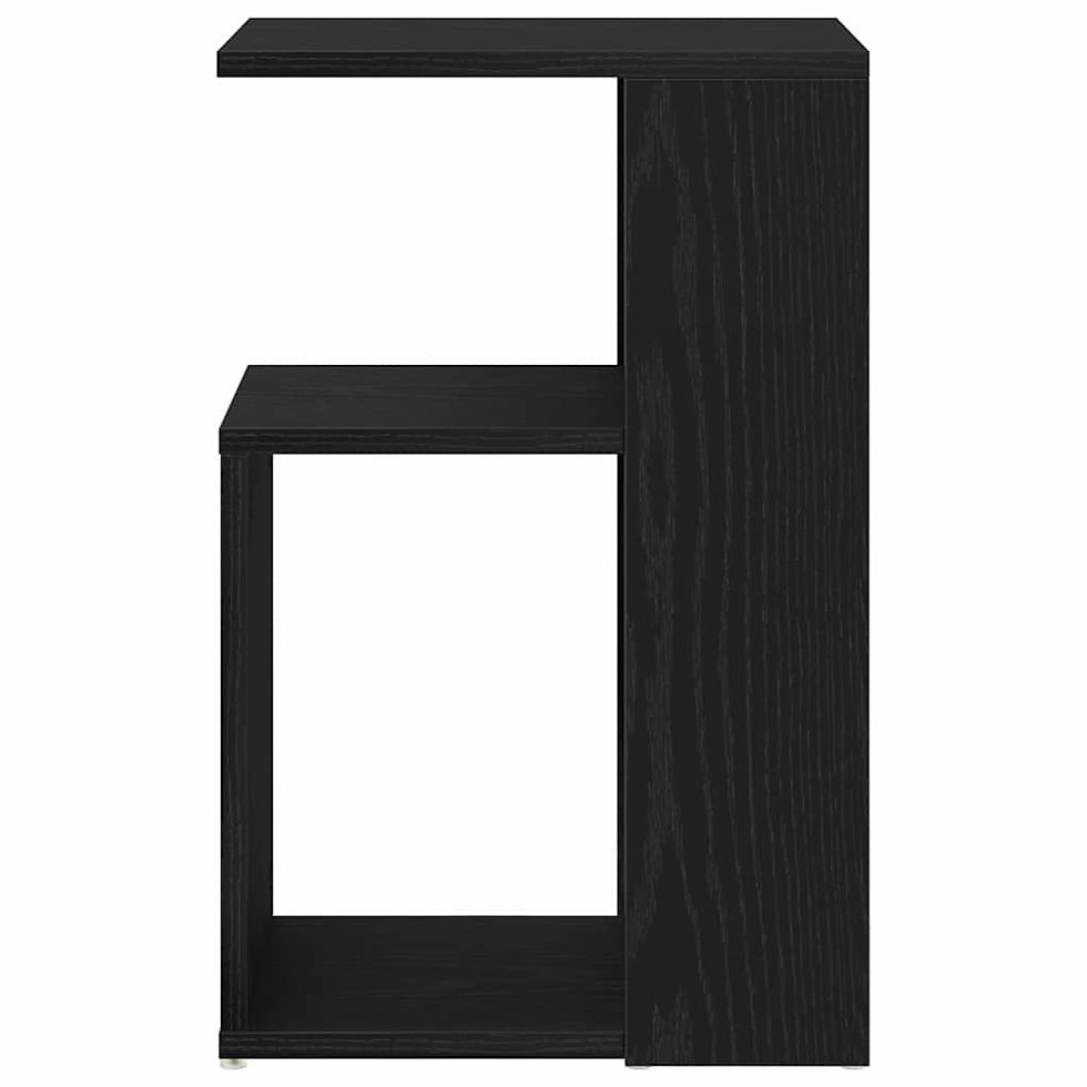 Miniaturbild: Beistelltisch Schwarz Eichen-Optik 36 x 30 x 56 cm