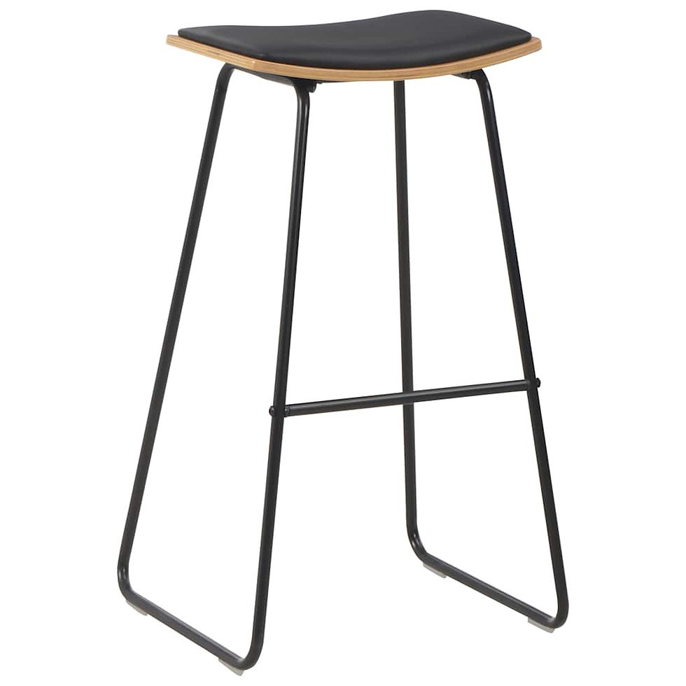 Miniaturbild: 3-teiliges Bar-Set Stahl Schwarz