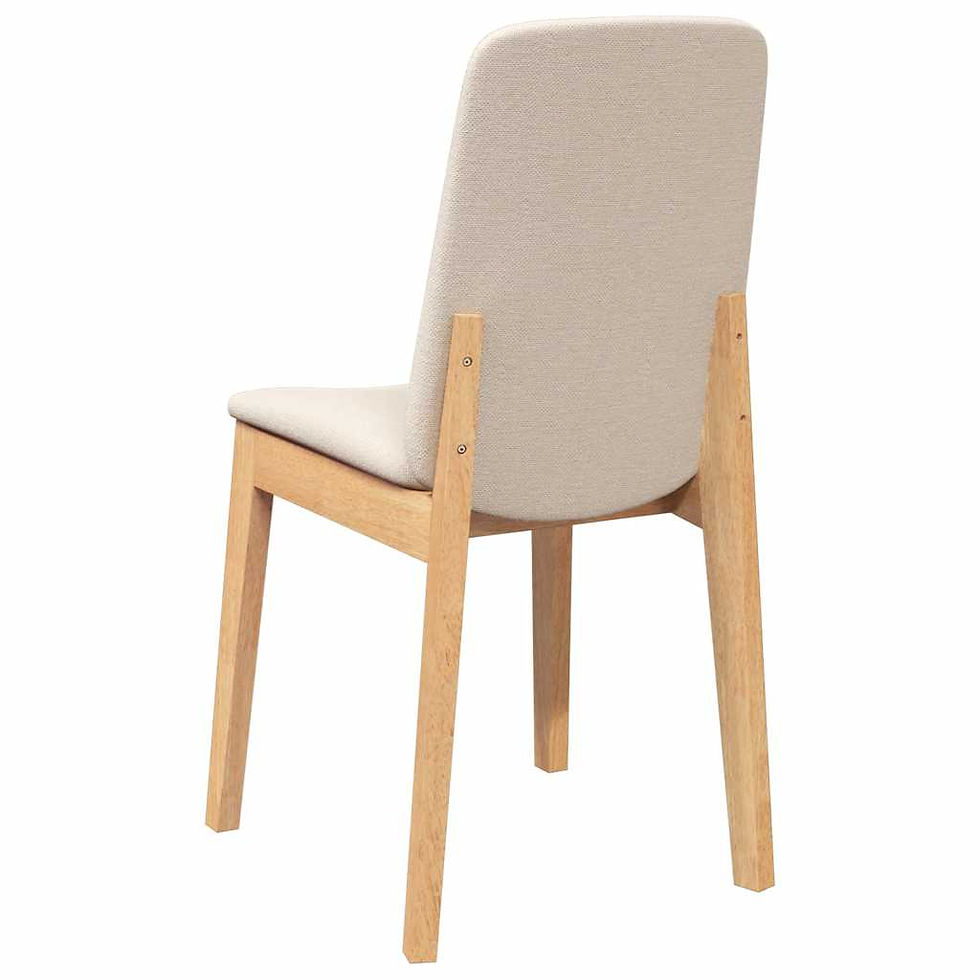 Miniaturbild: Esszimmerstühle mit Kissen 2 Stk. Massivholz Gummibaum