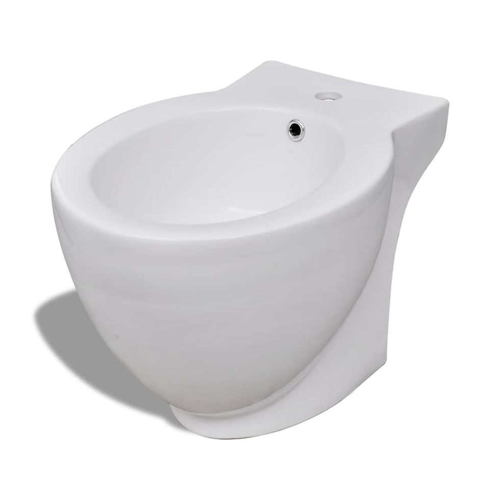 Miniaturbild: Toiletten & Bidet Set Weiß Keramik