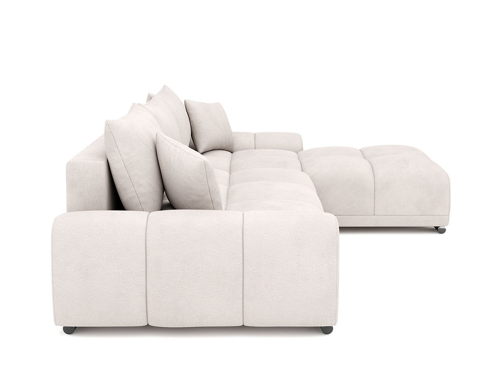 Miniaturbild: TRAVIS Ecksofa mit Schlaffunktion rechts Beige