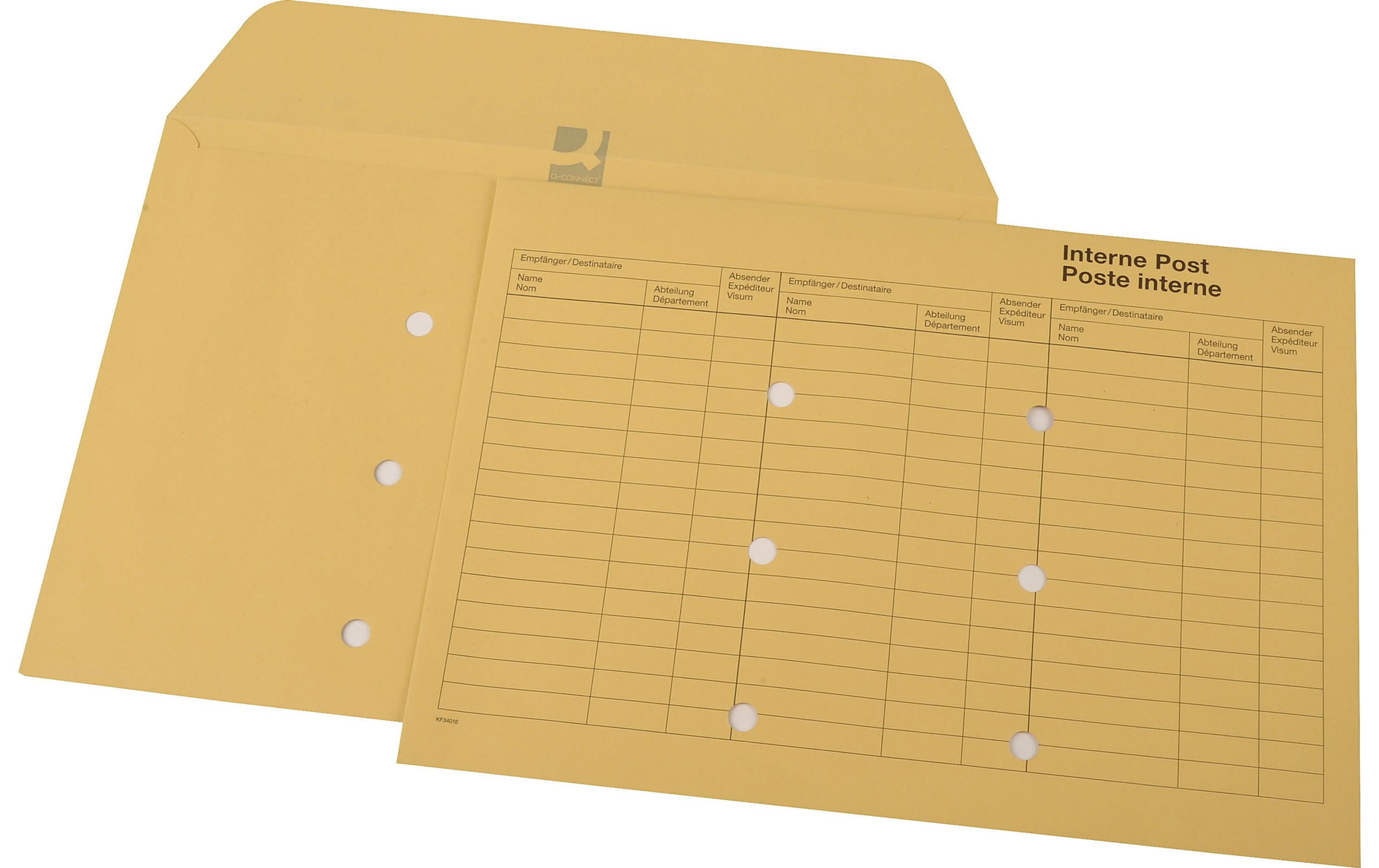 CONNECT Couvert C4 für interne Post, 100 Stück – Schachtel zu 100 Stück