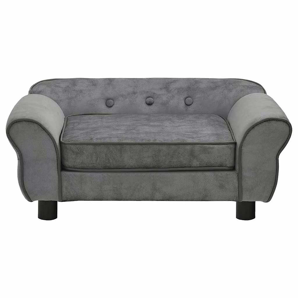 Miniaturbild: Hundesofa Dunkelgrau 72x45x30 cm Plüsch