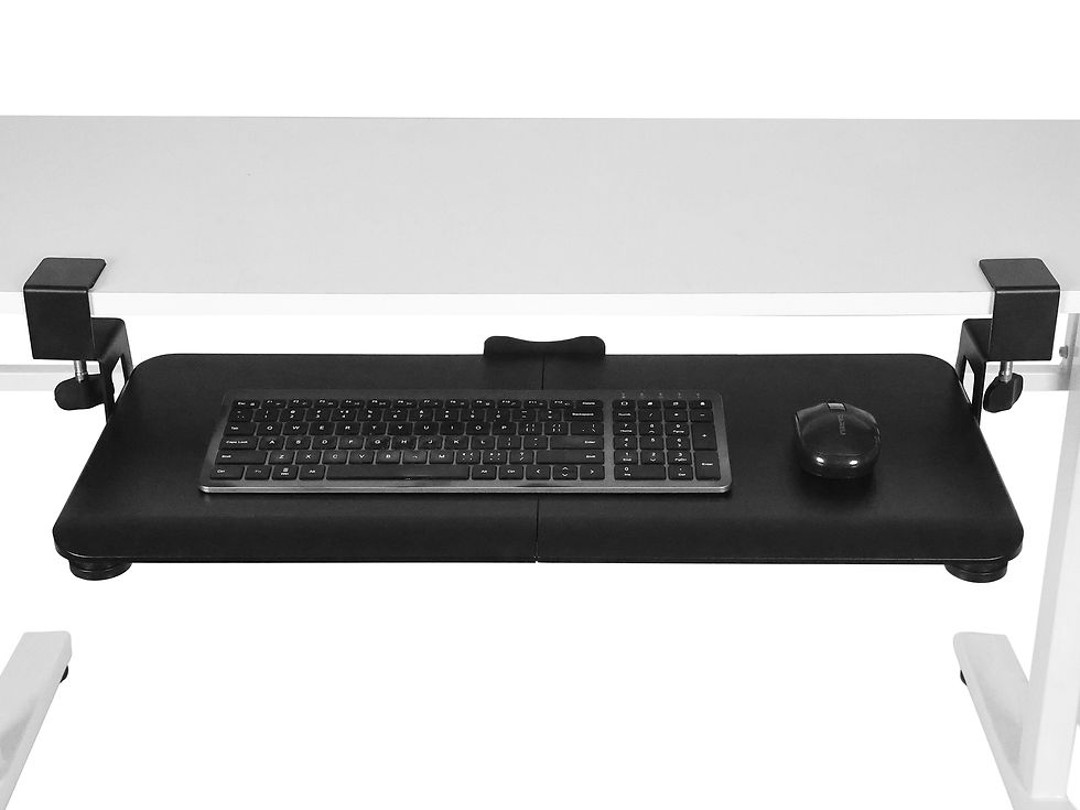 Miniaturbild: Tastaturablage ausziehbar 65 x 30 cm schwarz