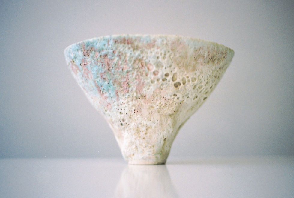 Wave Bowl (flashed chrome copper)