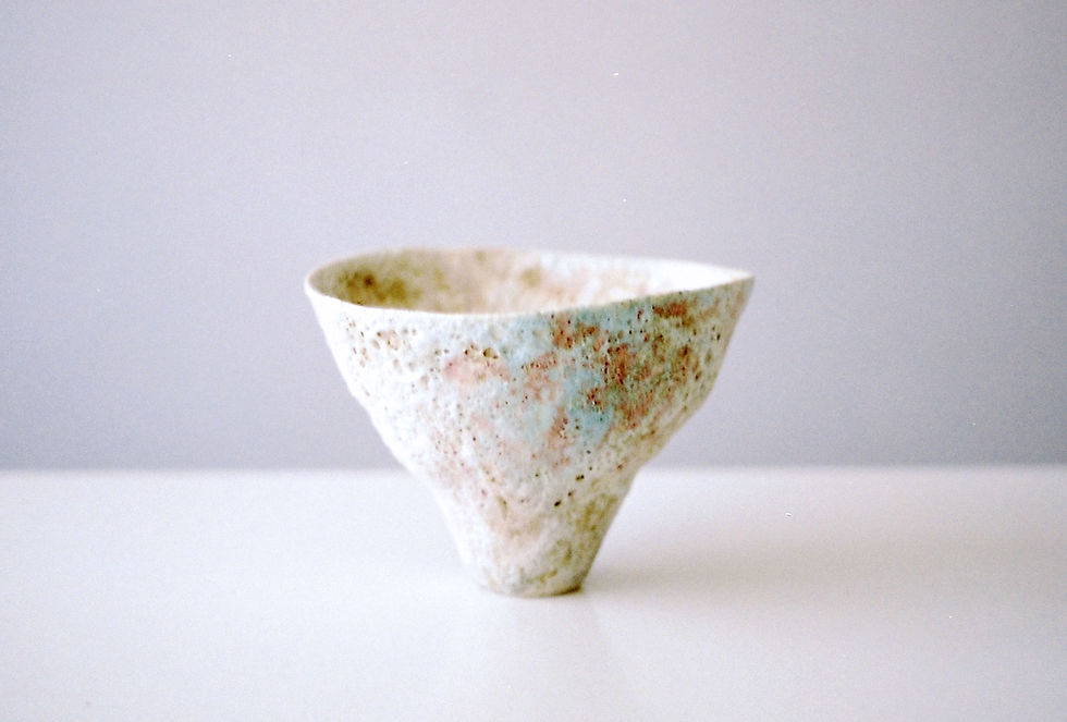 Wave Bowl (flashed chrome copper)