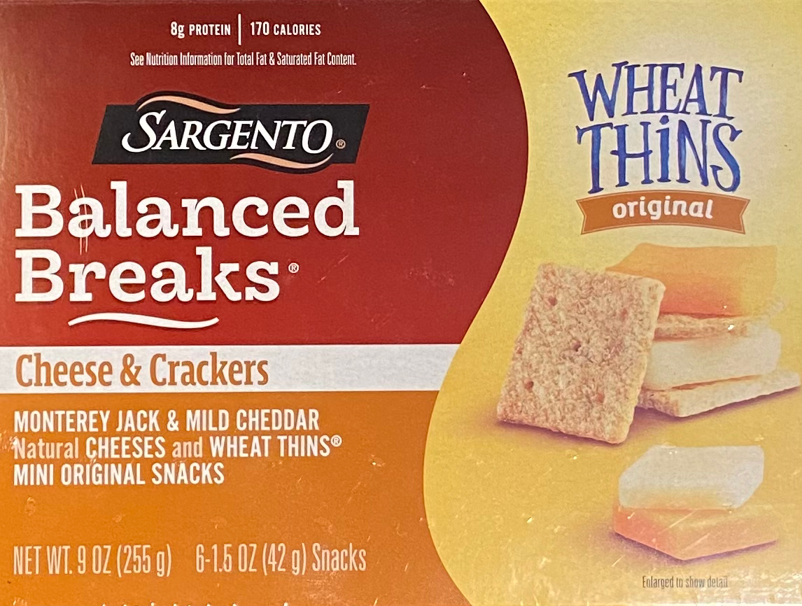 Sargento Balanced Breaks Monterey Jack, Mild Cheddar, and Wheat Thins