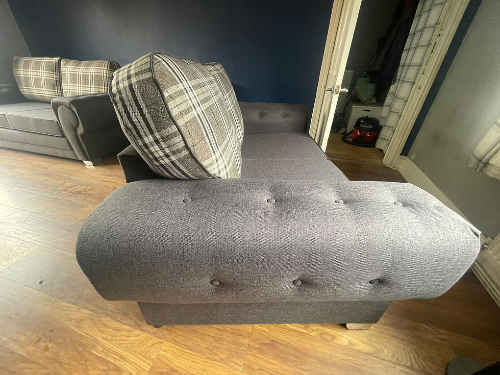 Thumbnail: VALENICA 3&2 SOFAS - GLENEAGLES CHARCOAL/CHECKER                 £800.00