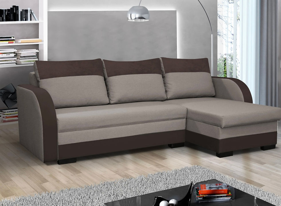 JOZEF SOFA BED - BEIGE/BROWN