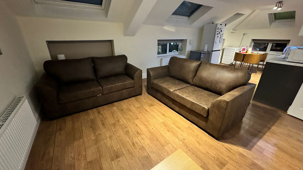 3&3 BYRON SOFA IN NEVADA CHOCOLATE BROWN