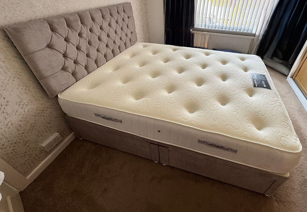 Thumbnail: 4 FOOT VENICE DUAL SEASON ORTHOPAEDIC AND MEMORY MATTRESS WITH DIVAN 2 DRWS & HB