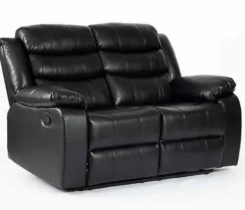 Thumbnail: TURIN 3&2 reciners - BLACK LEATHER AIRE