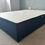 Thumbnail: SAME DAY DIVANS - double  divan base with hb - midnight blue linoso  