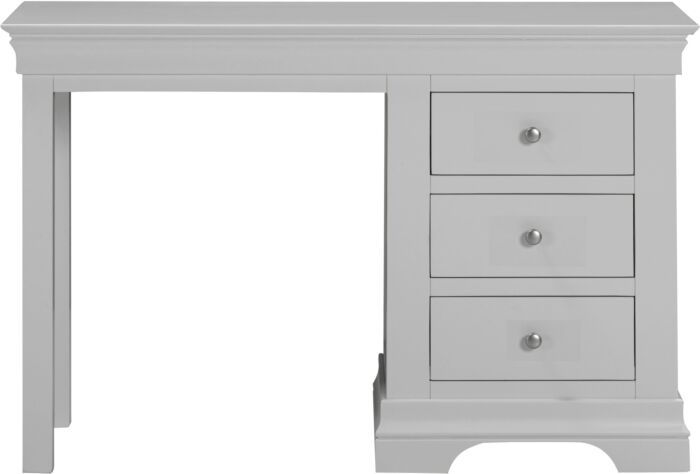 Thumbnail: Bordeaux 3 Drawer Dressing Table - pebble grey 