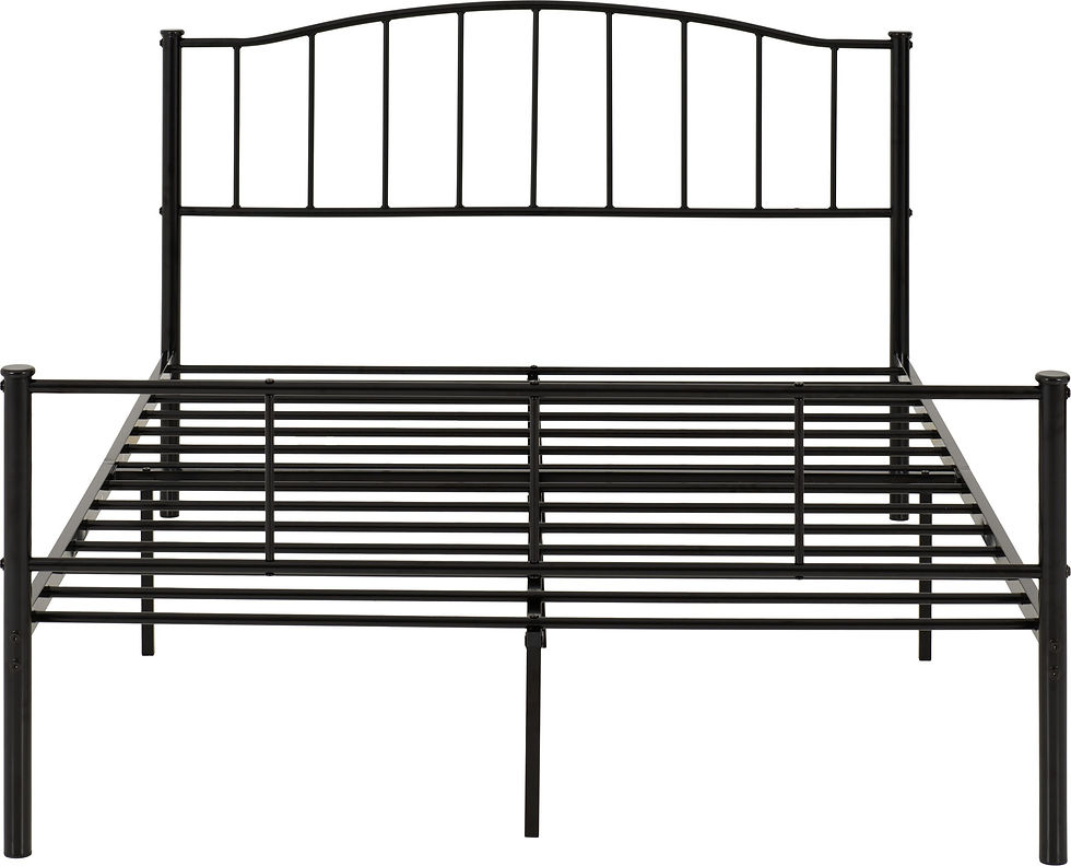 Thumbnail: DOUBLE - NEWTON METAL BED FRAME - SILVER 