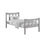 Thumbnail: HAVANA SINGLE WOODEN  BED FRAME - GREY 