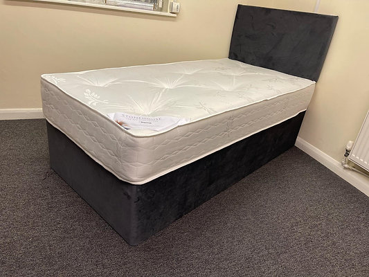 SUPER TUFT ORTHOPAEDIC DIVAN BASE AND 10/11 INCH MATTRESS - SINGLE