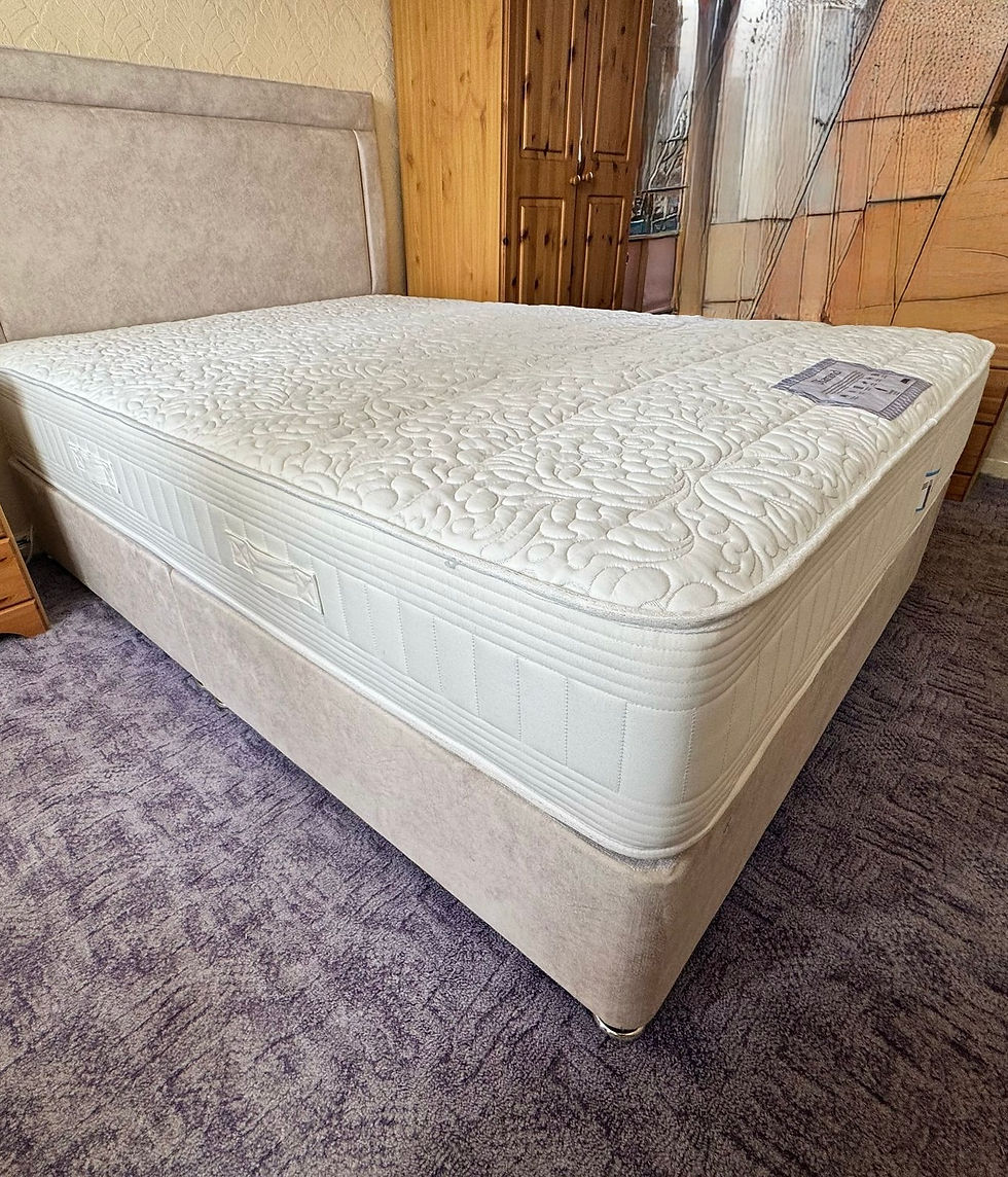 Thumbnail: SUPER KING -DIAMOND  1000 POCKET SPRUNG MATTRESS WITH DIVAN 2 DRAWERS & HB 