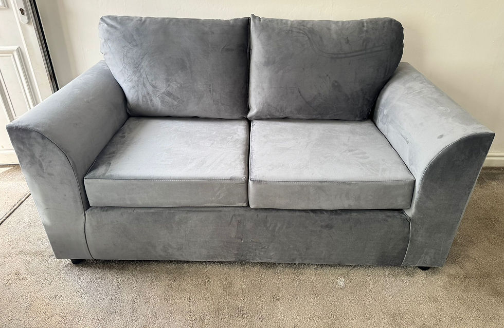 Thumbnail: 3 SEATER SOFA BED made in uk - choice of colours & fabrics 