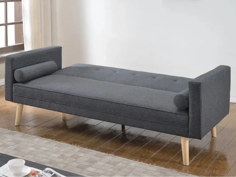 Thumbnail: Paris linen sofa bed dark grey 