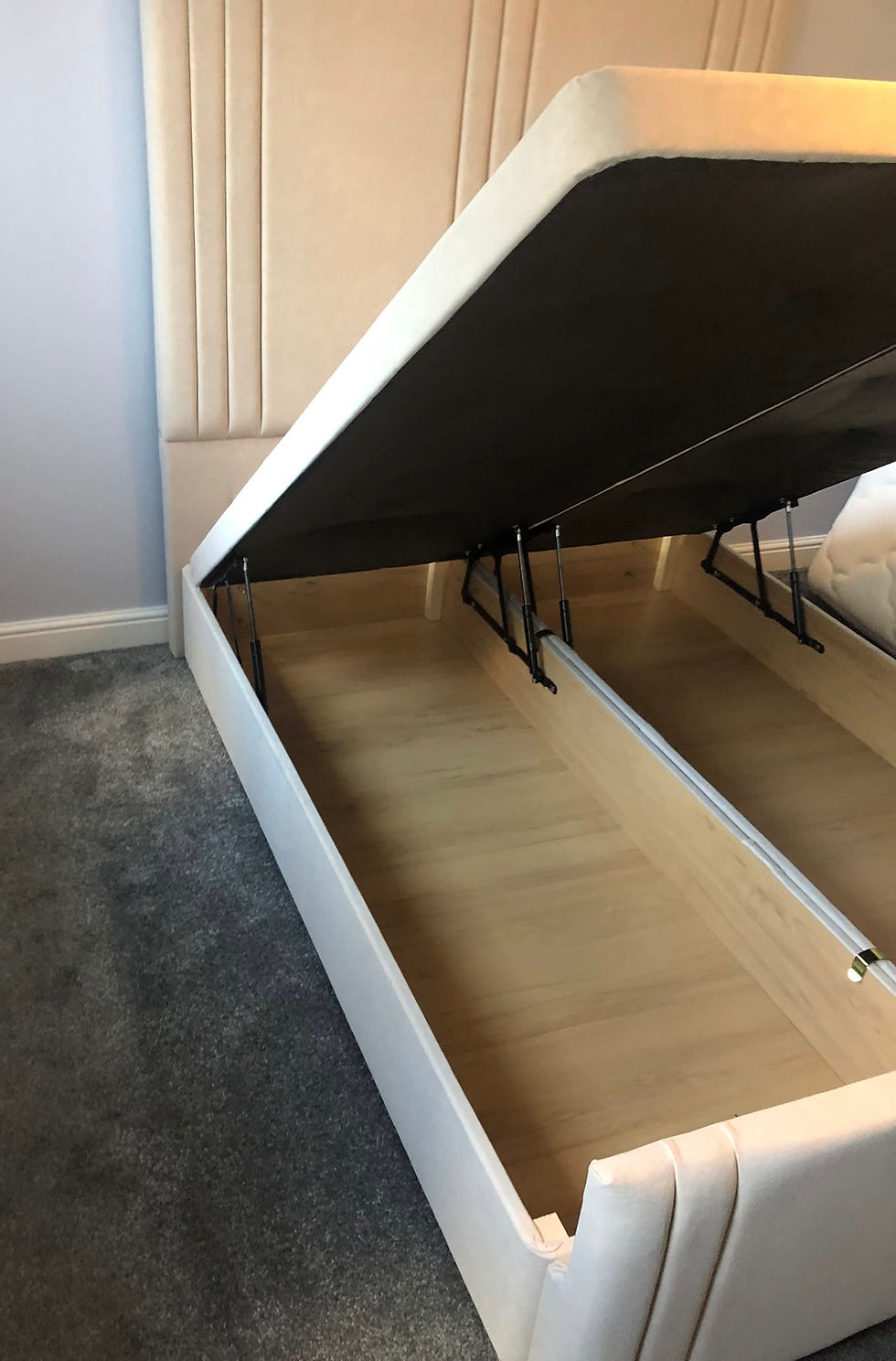 Thumbnail: 4 FOOT - MIAMI 72 inch floor standing Hb - END LIFT DIVAN OTTOMAN 