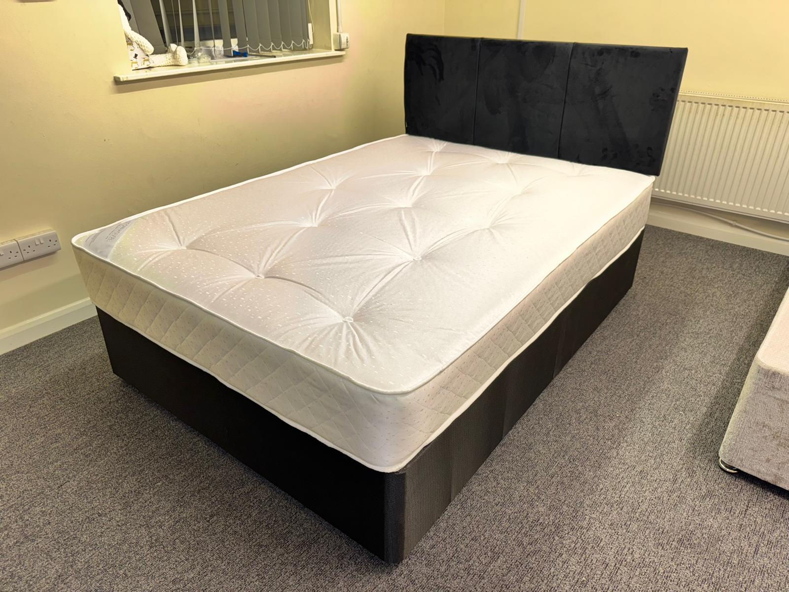 SAME DAY - double APOLLO semi  ortho  mattress black base 2 drawers & oprah  Hb 