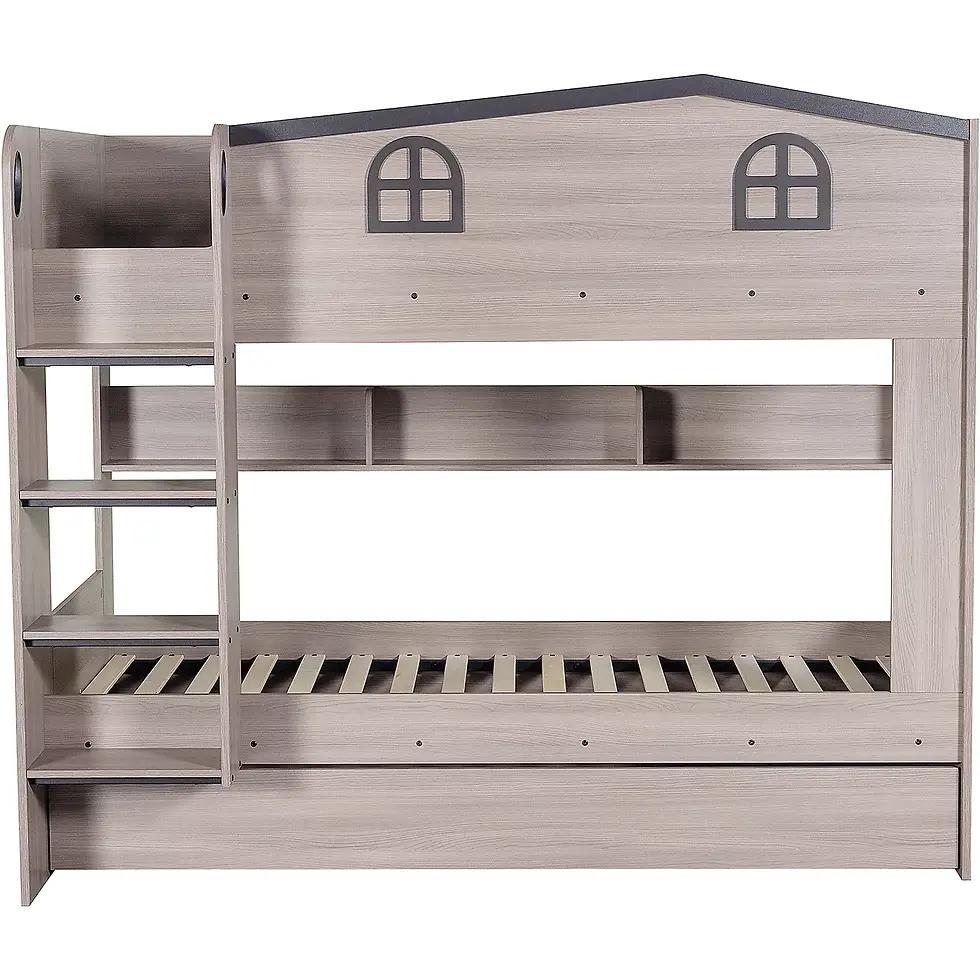 Thumbnail: HECTOR BUNK BED & TRUNDLE - ASH GREY 