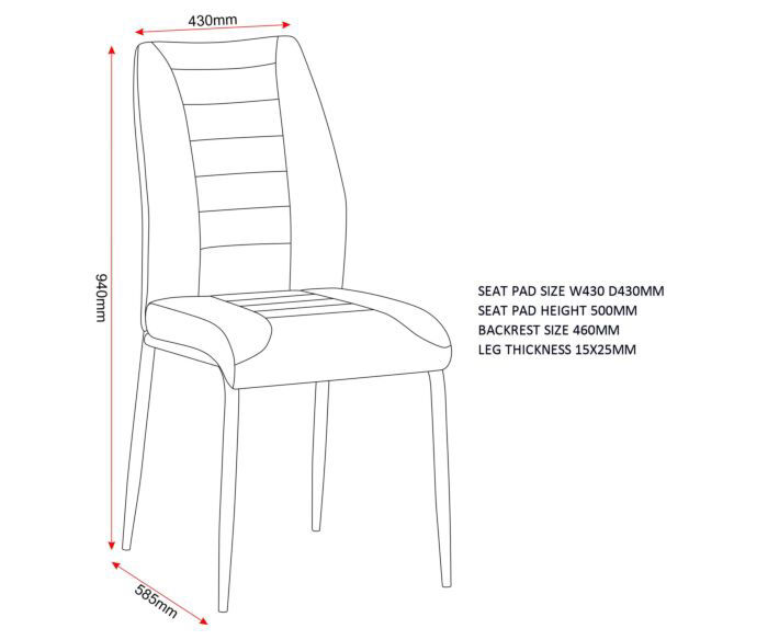 Thumbnail: Modena & Chilton Dining Set (X4 Chairs) - Cream/Grey Fabric