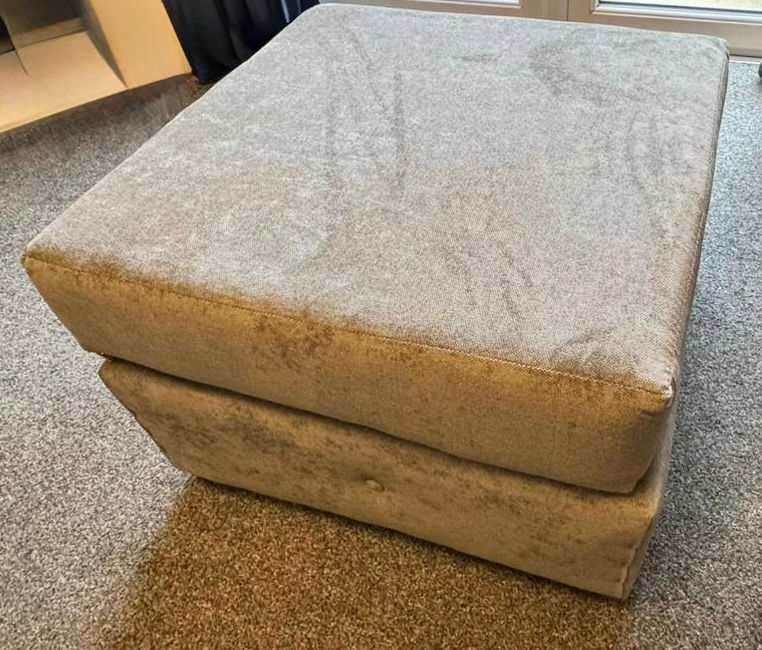 Thumbnail: VALENCIA  FOOTSTOOL - grey fabric 