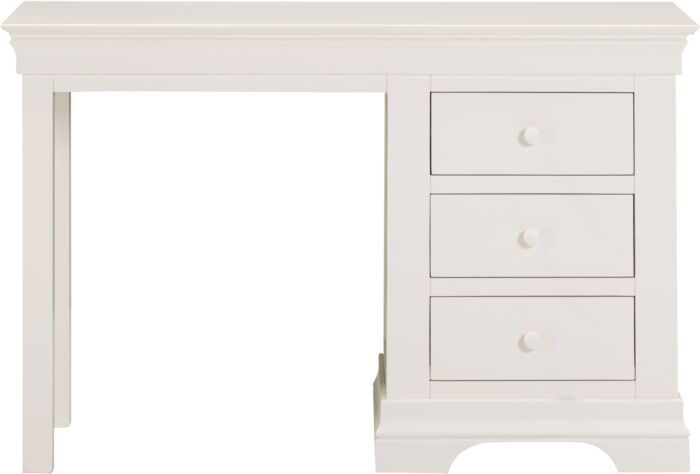 Thumbnail: Bordeaux 3 Drawer Dressing Table Set - Ivory/Oat Fabric