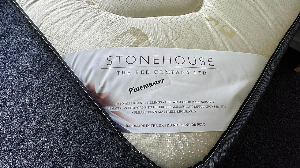 Thumbnail: Double pinemaster mattress with divan base and Hb 