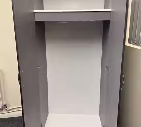 Thumbnail: ASTRA (GREY  ) 2 DOOR WARDROBE MIRRORED SET  - FULLY ASSEMBLED 